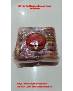 20 Pcs Roti Kacang Empuk Enak Asli 1000