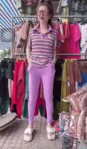 [HCM] Đồ bộ thun gân cao cấp có cổ-logo thêu-phối sọc viền-hàng y hình