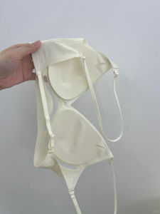 Ice ผ้าไหม เปลือยรูปตัว U ผู้หญิง เสื้อชั้นใน ฤดูร้อน สายบางวุน