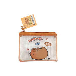 Kapibala coin purse cute PVC transparent change bag cartoon student portable storage bag capybara
