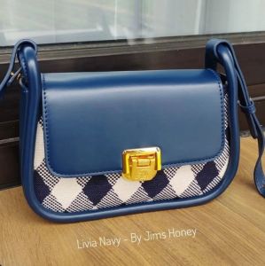 TAS SELEMPANG SLING BAG WANITA JIMS HONEY JH LIVIA BAG TAS VINTAGE KANVAS KADO ULTAH ANNIVERSARY PACAR ISTRI CEWEK PEREMPUAN UNIK ELEGANT CANTIK MURAH FEMINIM IBU PROMO MURAH DISKON SALE