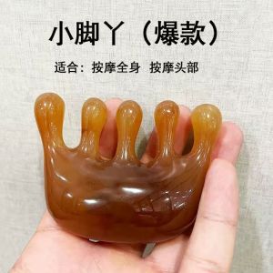 Thickened Bull Horn Comb Meridian Massage Hair Care Scalp Massager Guasha Board for Girlfriend Personal Care Cleaning Tool
