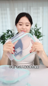 4-Pcs Glass Lunch Box Set 100% Leakproof Microwave Safe Food Container Bento Meal Prep with Partition 四件套玻璃饭盒