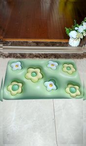 Bathroom Door Mat 3D Print Anti Slip Floor Mat for Home & Kitchen | Anti Skid Water Soaking Mat