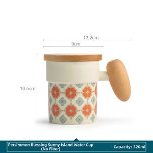 SANXUN | Tea Infuser Ceramic Mug with Lid