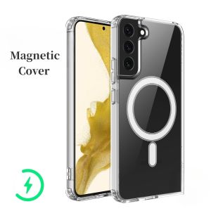 Sạc không dây vỏ bảo vệCộng với siêu mặt sau trong suốt Bìa cho Samsung Galaxy S23 S22 S21 Ultra Plus FE Note 20