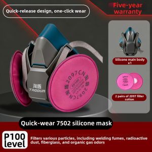 Welding Fume and Particle Resistant Mask Easy Breath