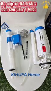 Bộ Van Cấp Xả Nước Bồn cầu Liền Khối Đa Năng chịu áp lực nước cao chống nước phèn chống ồn tiết kiệm nước BX1K-VS1817