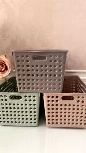 Keranjang Serbaguna Basket Aesthetic korea kekinian/ Tempat Nota sendok buku aksesoris organizer