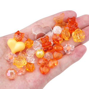 30G phối ngẫu nhiên Thời Trang Dễ Thương Nhựa hạt bằng acrylic Mặt dây chuyền quyến rũ Cho Vòng Cổ Vòng Đeo Tay dây đeo điện thoại di động đồ trang sức thủ công làm thủ công Làm Phụ Kiện