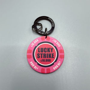 LuckyStrike Ceramic Keychain American Retro Cowboy Bag Pendant Creative Gift Couple Series Punk Style Ceramic Ornament