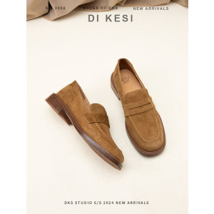 รองเท้าหนังแท้หุ้มข้อสวมสบายสไตล์วันหยุดสุดสัปดาห์แบบย้อนยุคทำมือ รองเท้าลำลองสำหรับผู้หญิงในฤดูใบไม้ผลิและฤดูร้อน รองเท้าแบบสวมสไตล์อังกฤษแบบสวมสบาย