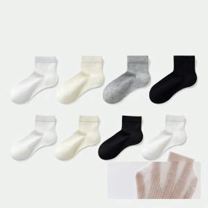 Light Mesh Odor-Preventing Ankle Socks Anti-Slip