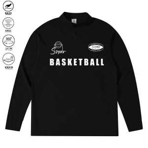 2024 New American Style Quick Dry Shooting Suit Long Sleeve Half Zip Athletics Mens Fitness Running Sports Football Training