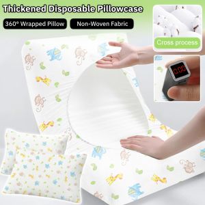 Travel Essential Thickened Non-Woven Disposable Pillowcase Anti-Mite Dustproof Pillow Cover Soft Breathable 一次性枕套