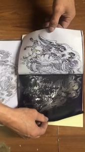 10pcs Kertas Tato/Kertas Karbon Tatto/Kertas Transfer Tatto/ Kertas Transfer Tato Karbon Thermal dengan Mudah dan Cepat
