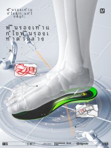McGaole Professional Orthopedic Insoles Customized TPE Arch Support for Flat Feet and Spinal Alignment