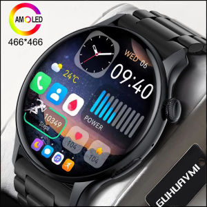 Đồng Hồ Thông Minh NFC GPS Dành Cho Nam Màn Hình AMOLED Luôn Bật Gọi Bluetooth Theo Dõi Nhịp Tim & Huyết Áp Thiết Bị Theo Dõi Thể Dục