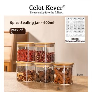 Home Kitchen Glass Food Grade Large Capacity Seasoning Jar
