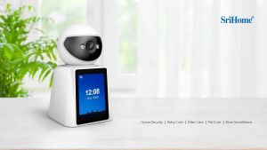Srihome SH053 2.8-inch screen  bidirectional Vídeo camera 1080P high-definition indoor security WiFi camera full-color night vision motion detection alarm