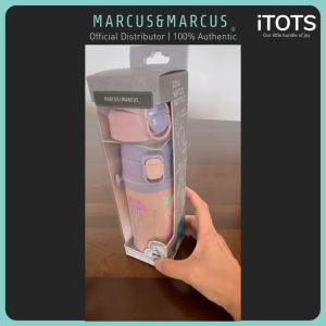 Marcus & Marcus Kids Thermal Water Bottle – 350ml Double Wall Vacuum Insulated Leak-Proof Bottle with Straw & Spout