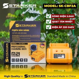 Sạc Nhanh Starker SK-CBF2A Có Quạt Sạc Pin Phổ Thông chân 4cm