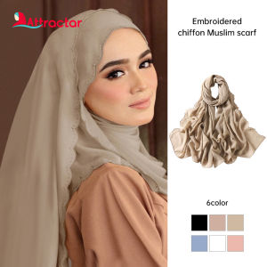 Chiffon Shawl Sulam Embroidery Murah Premium Ready Stock In Malaysia