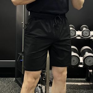 Quick Dry Ice Silk Mens Short Pants Summer Training Fitness Running Basketball Casual Four-Quarter Sports Leisure Shorts