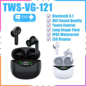 🎧COD+original+Ready Stock🎧Original Bluetooth sports headphones wireless dual high-definition microphone earphones LED display HiFi quality gaming earphones.