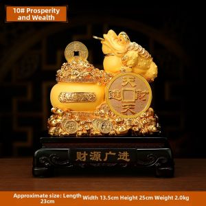 sanstyle | Wealth Prosperity Golden Toad Statue