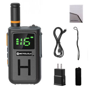 MOTOLOLA  Mini Radio With Usb Charging Lcd Display for Outdoor Hotel Restaurant Property Security Patrol Handheld Radio