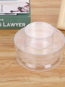 กล่องพลาสติกใสทรงกลมพร้อมฝาปิดสำหรับขนม กล่องขนนุ่มสำหรับขนม กล่องบรรจุภัณฑ์สำหรับของหวาน กล่องสำหรับสเปรย์ลูกเรือ