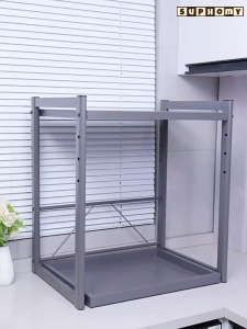 💖SG local stock💖 Microwave Rack Adjustable Oven Rack Shelf Kitchen Countertop Organiser Rack Oven Stand Toaster Rack