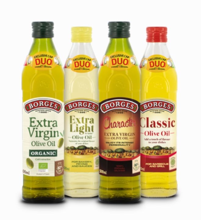 Borges Olive Oil (500ml) Classic Olive Oil / Extra Light / Extra Virgin ...