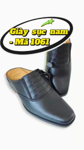 Giày Da Sục Nam Không Gót Da Thật mã 061