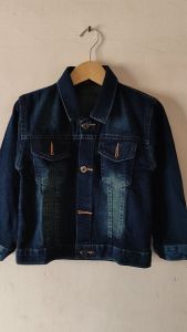 Jaket Denim Anak Laki-Laki & Perempuan Usia 5-9 Tahun