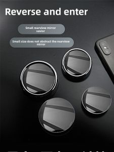 Frameless Mini round Mirror Wide Angle Rearview Mirror 360 Degree Super Clear Glass Convex Mirror for Car Parking Assistance
