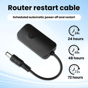 DC9-12V Rout-er Rebooter Line WiFi Reset Router Restart Connection Cable 24H 48H 72H 3 Levels Automatic Timing Switch Controller