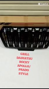 GRILL DEPAN DAITHATSU ROCKY MODEL APOLLO PRADO STYLE GLOSSY LIST CHROME BAHAN ABS PLASTIK