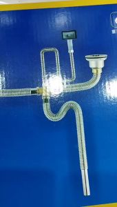 Sy phông 2 hố chậu rửa bát inox 304