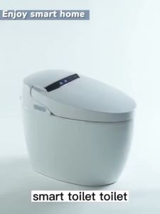 Smart toilet and dual-flush tank siphonic flushing integrated ceramic automatic toilet