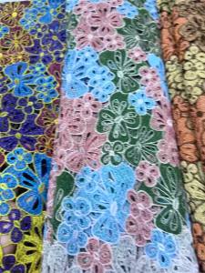 African Two Tone Water Soluble Guipure Lace Fabric Embroidery 2026 High Quality Nigerian Lace For Wedding Party Dress Sewing