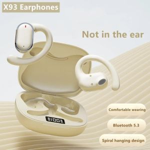 X93 Bluetooth Earphones OWS Wireless Headphones with Mic Waterproof headset HiFi Stereo Sport Earbuds for Universal Mobile Phones