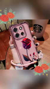 Casing vivo y19S phone case Transparent soft shell with raised shock-absorbing covers at all four corners sjfswmg