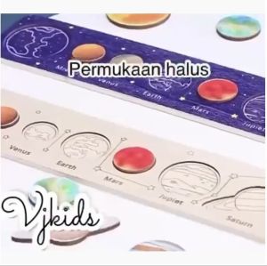 Puzzle Kayu Planet: Mainan Edukasi Anak Bagus