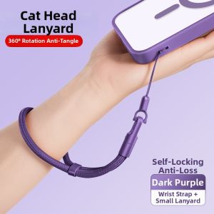 Rotatable DIY Phone Lanyard Short Durable