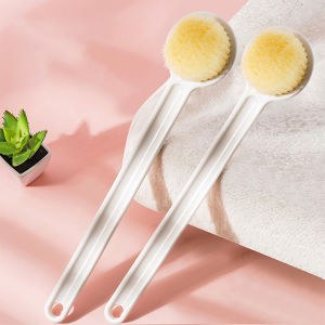 Homenhome Household Bathing Soft Hair Bathing Brush Long Handle Rubbing Tool