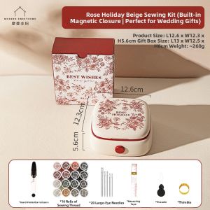 MODERN SWEETHOME | Modern Rose Holiday Magnetic Sewing Kit Red