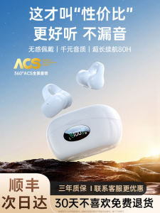 Bone Conduction Ear Clip on Bluetooth Wireless Sports Running Earphones Long Wear Comfortable New 2025 Model Sweatproof