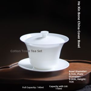 MIANXIAOCHENG | Retro Japanese Style White Bone China Tea Cup